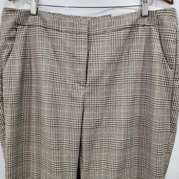 NWT Chico's Plaid Black Tan Bootcut Slimming Dress Pants Slacks Size 3R - 16R - Picture 3 of 12